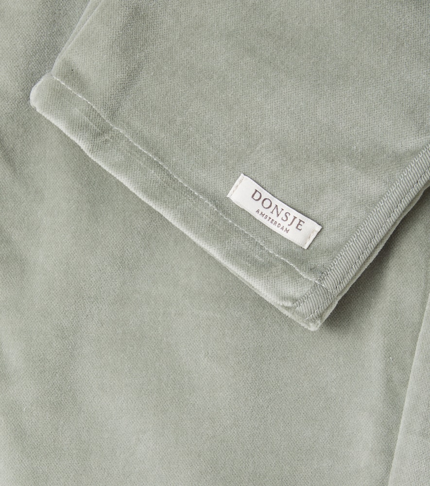 Donsje Zorzi Cotton Velvet Suit Pants In Green