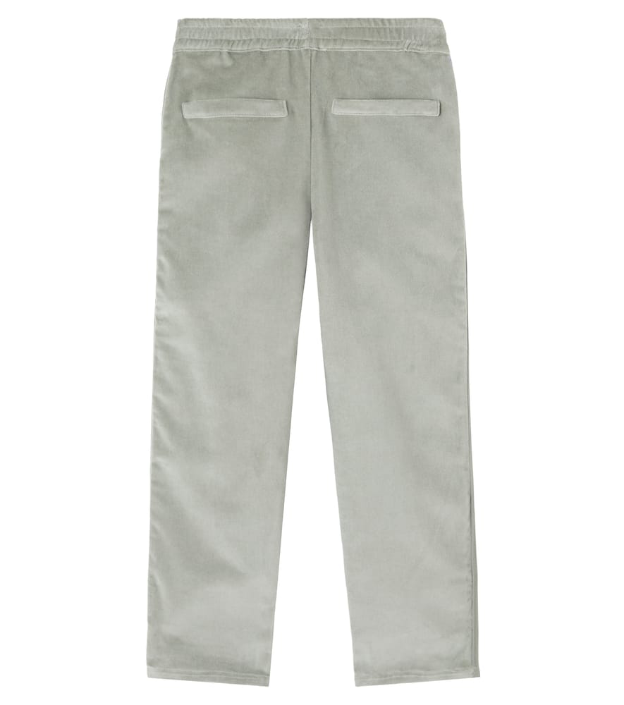 Donsje Zorzi Cotton Velvet Suit Pants In Green