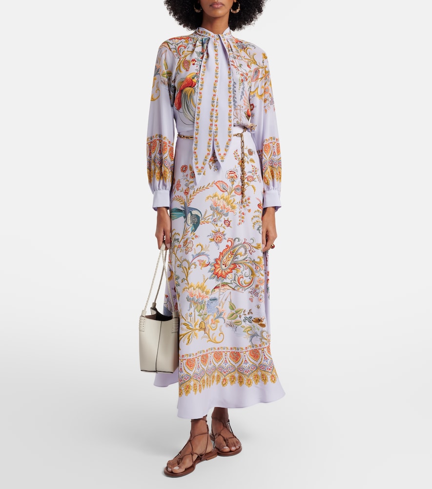  Etro Etro Printed Silk Maxi Skirt 
