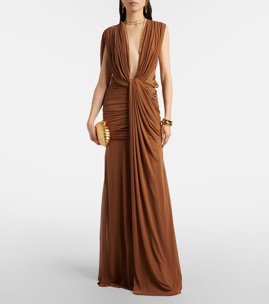 Christopher Esber Ripple draped jersey gown
