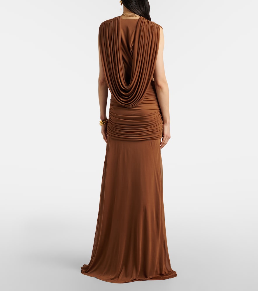  Christopher Esber Christopher Esber Ripple Draped Jersey Gown 
