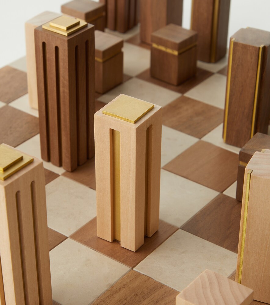  Brunello Cucinelli Brunello Cucinelli Walnut Board Game 