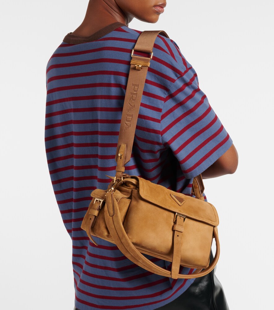 Prada Prada Explore Medium suede shoulder bag