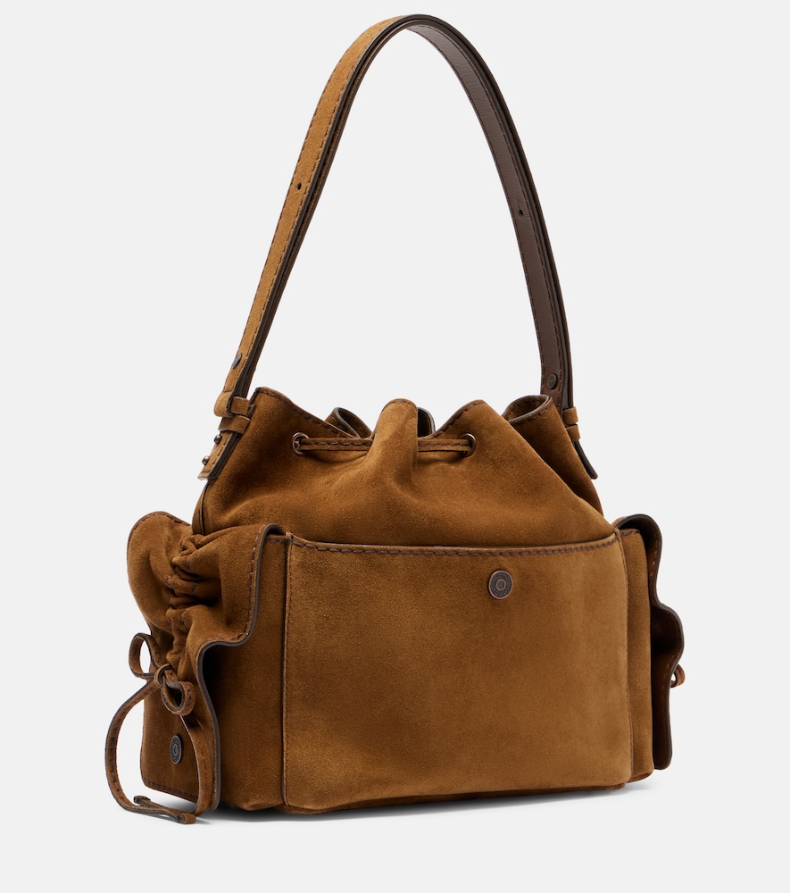  Acne Studios Acne Studios Bucket Bag Aus Veloursleder 