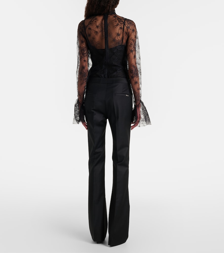  Blumarine Blumarine Pleated Flared Pants 