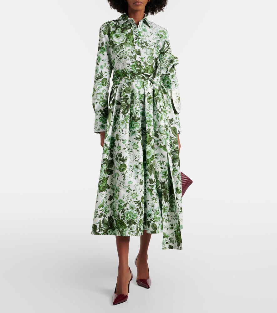 Erdem Floral cotton shirt dress