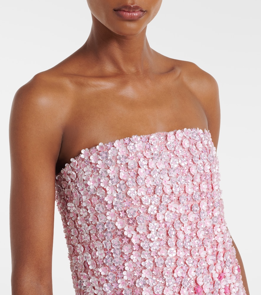  La Fuori Lã  Fuori Floral Sequined Silk Gown 