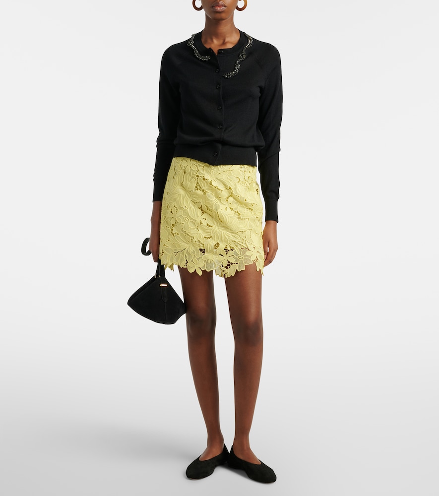 Sportmax Bora floral lace miniskirt