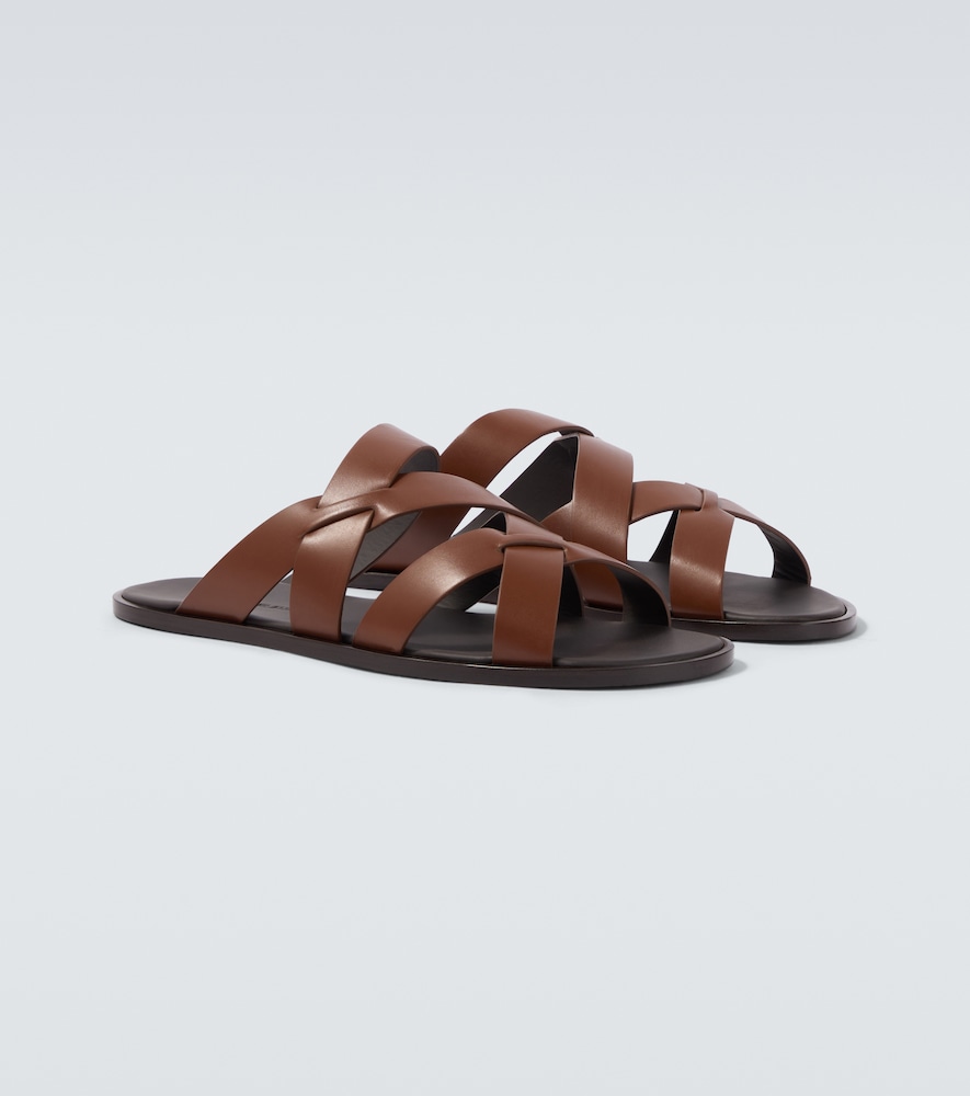 Manolo Blahnik Marvin leather sandals
