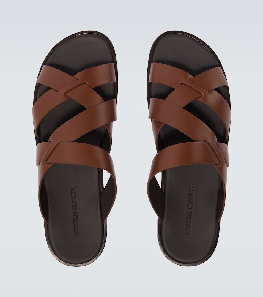  Manolo Blahnik Manolo Blahnik Sandalen Marvin Aus Leder 