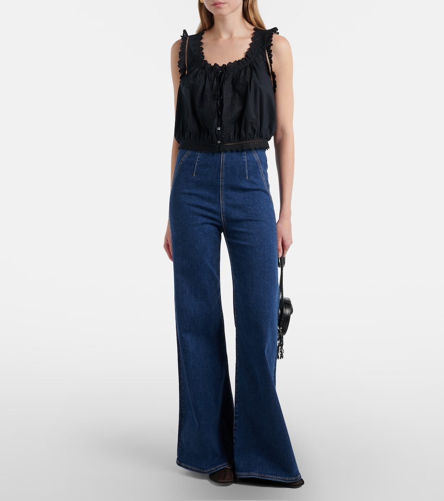 Dôen Traveler embroidered cotton top
