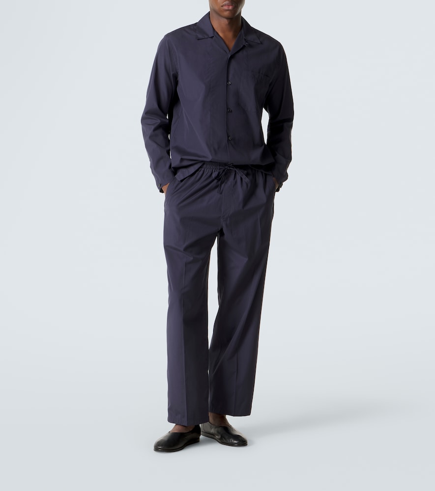  Umit Benan Umit Benan Gerade Hose Julian Aus Baumwolle Und Seide 
