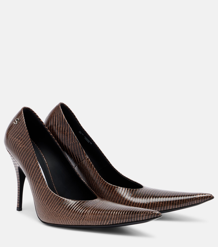 Acne Studios Bonnie embossed leather pumps