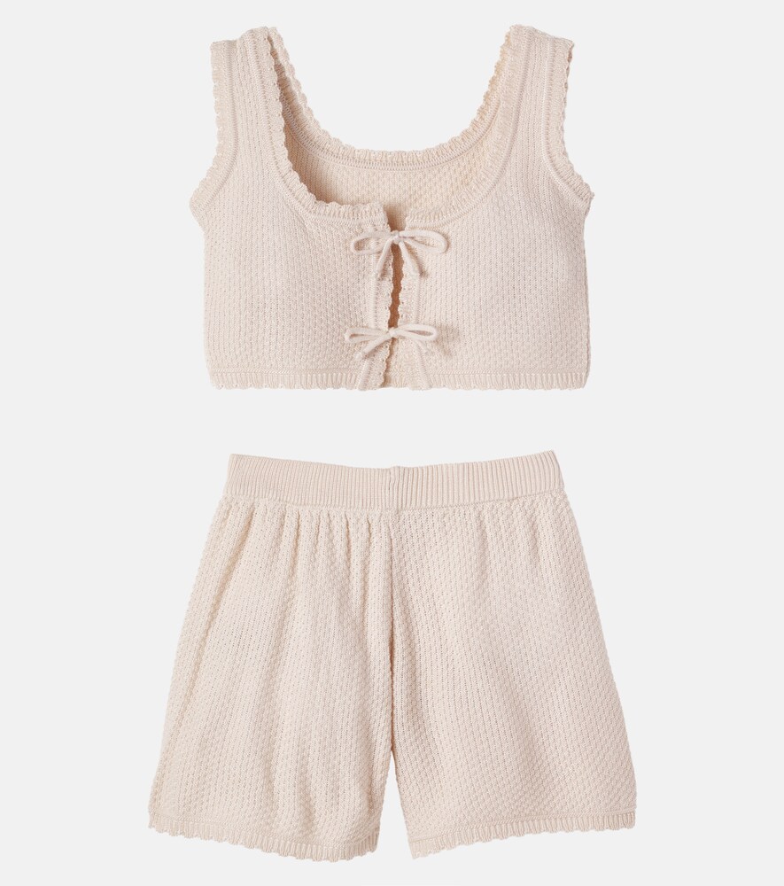  Pepita&me Pepita&me Besticktes Set Aus Top Und Shorts 