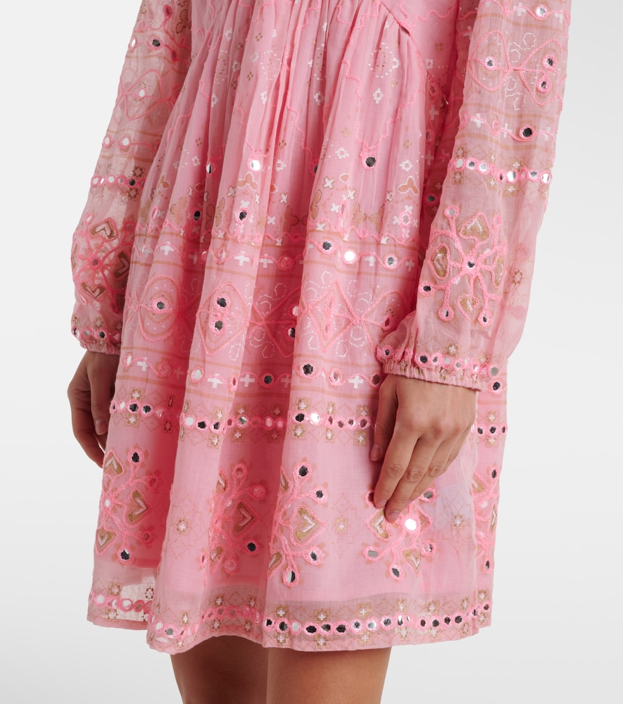  Juliet Dunn Juliet Dunn Verziertes Minikleid Aus Baumwolle 
