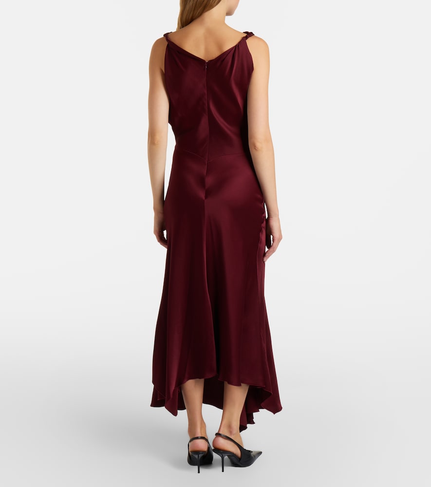  Victoria Beckham Victoria Beckham Midikleid Posy Aus Satin 