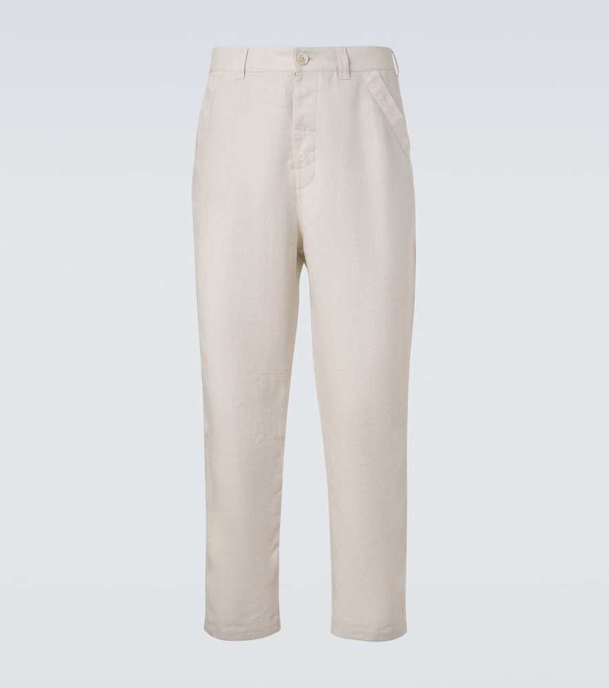 Tailored Linen Trouser by Brunello Cucinelli