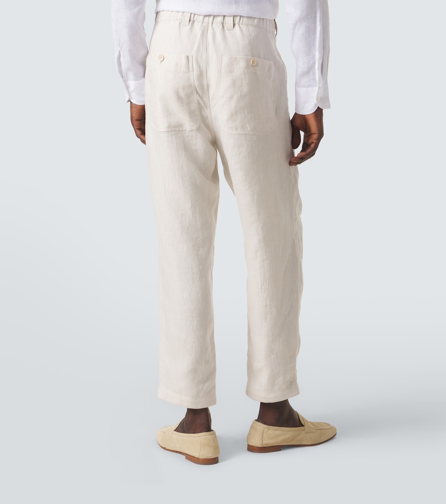  Brunello Cucinelli Brunello Cucinelli Gerade Hose Aus Leinen 