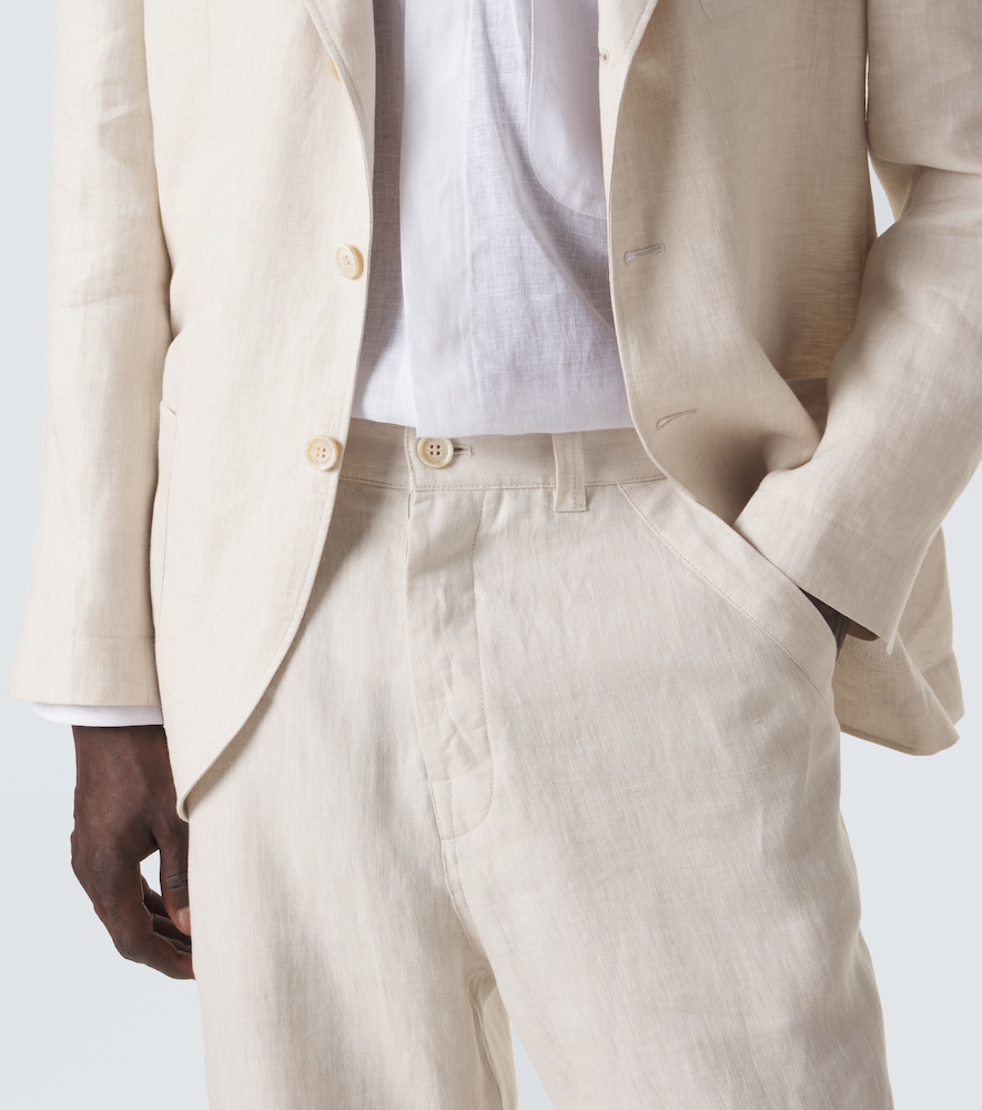  Brunello Cucinelli Brunello Cucinelli Gerade Hose Aus Leinen 