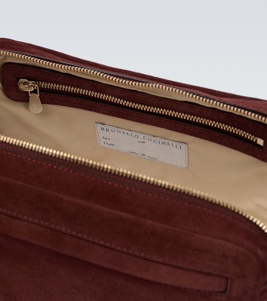 Suede Toiletry Bag