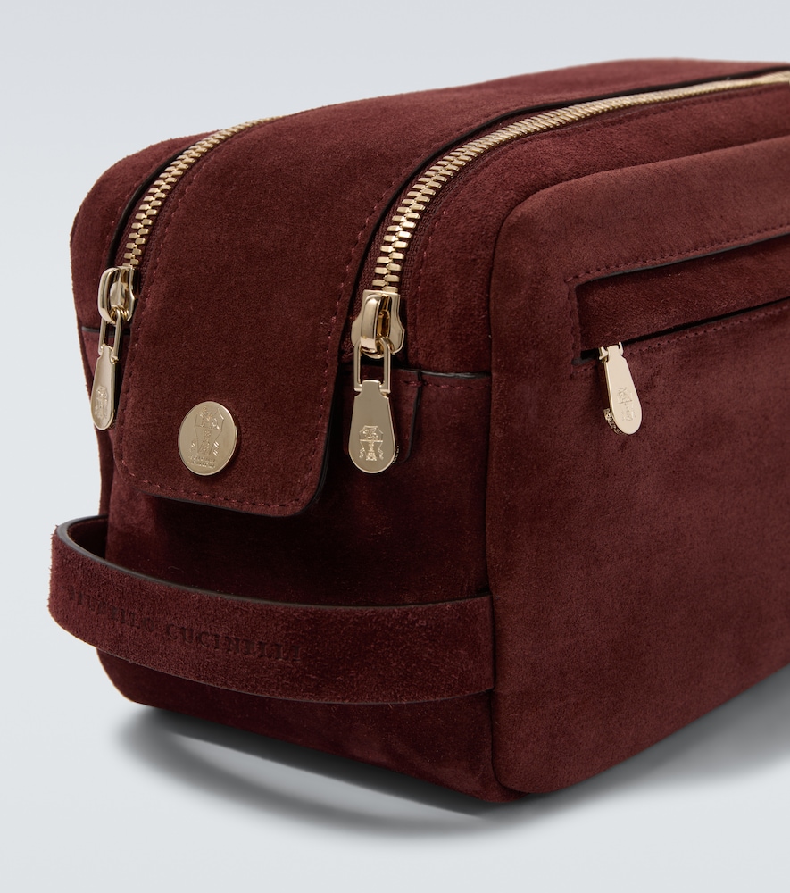 Suede Toiletry Bag