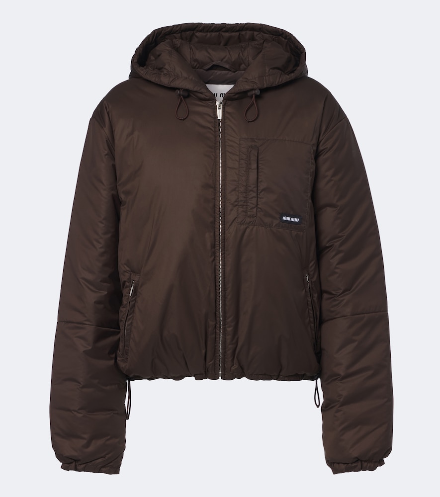 Miu Miu Miu Miu Hooded puffer jacket