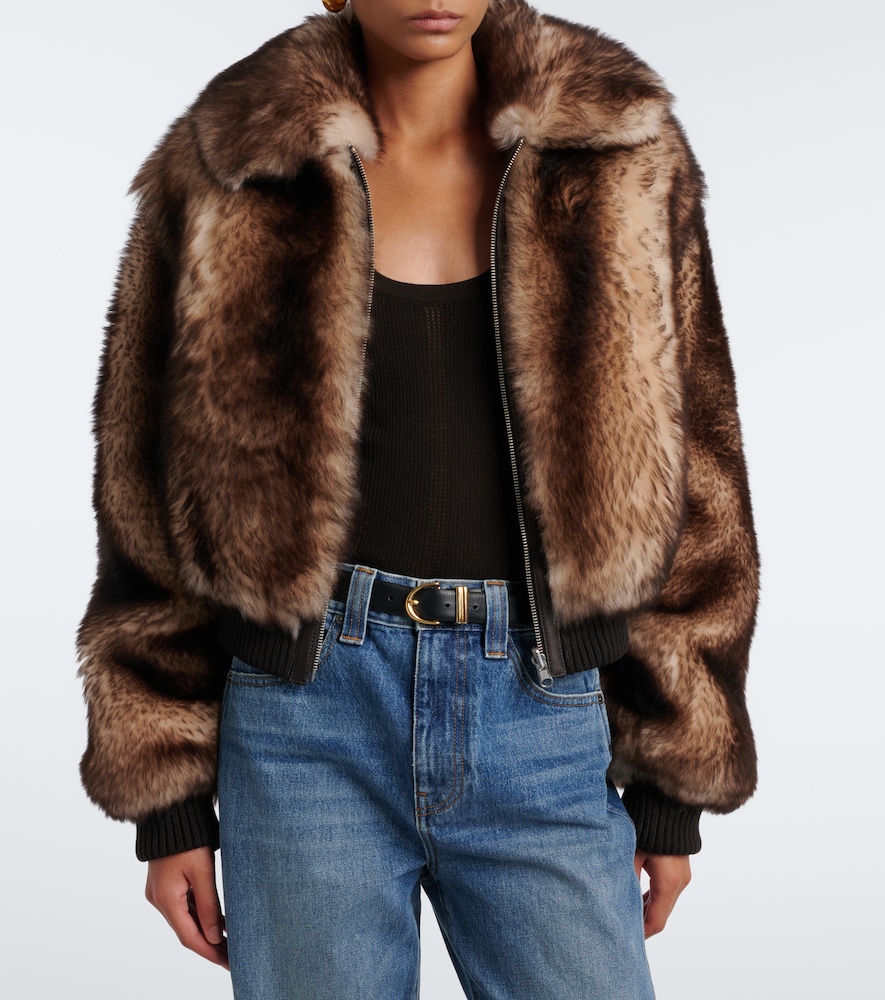Arma Nerea Reversible Shearling Jacket In Multicoloured
