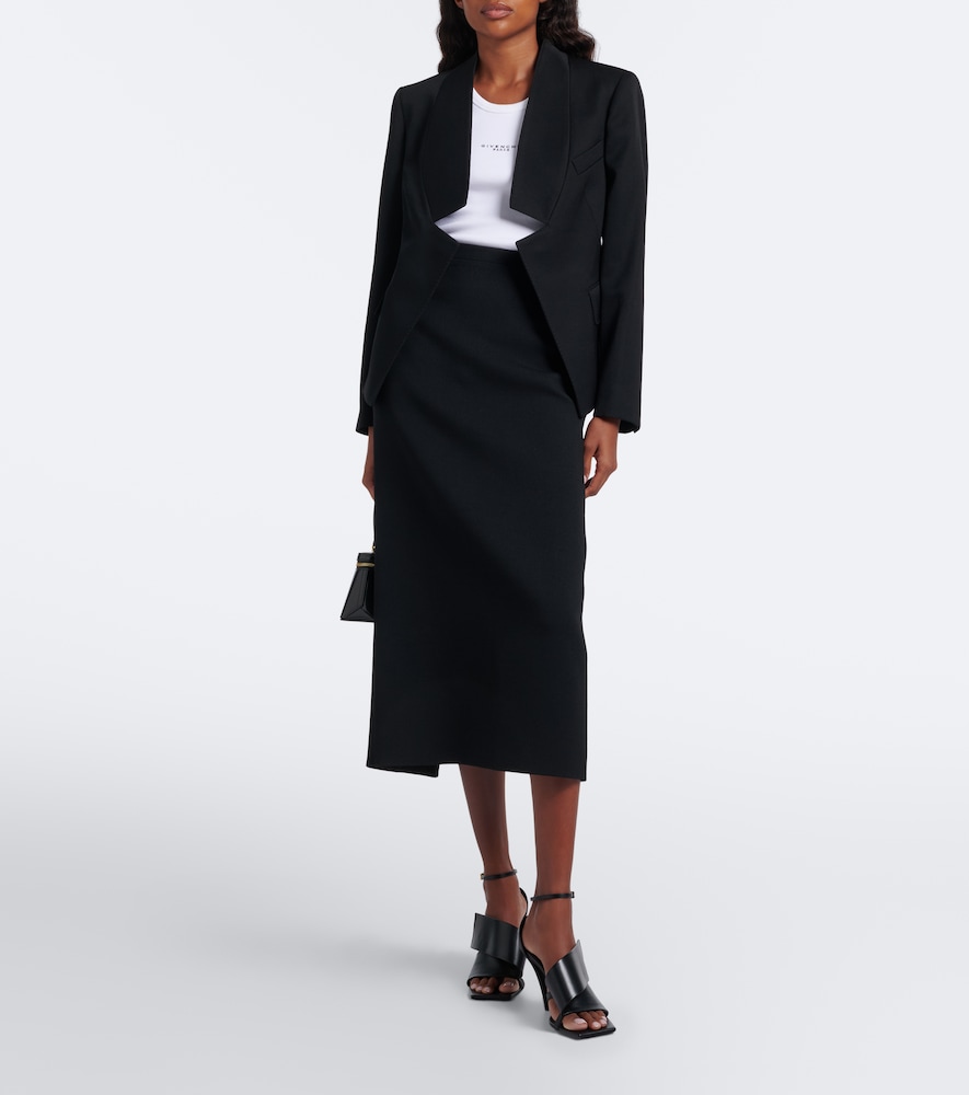 Givenchy Wool Blazer In Black