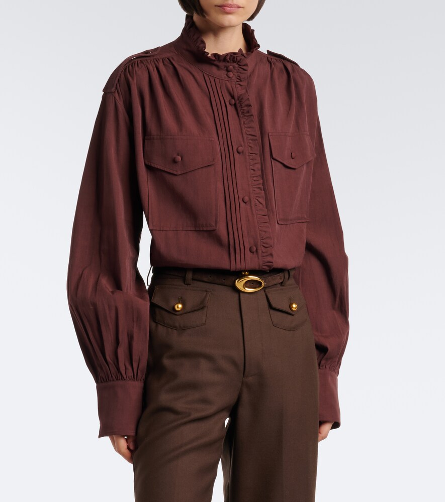 Ruffled Oversized Blouse
