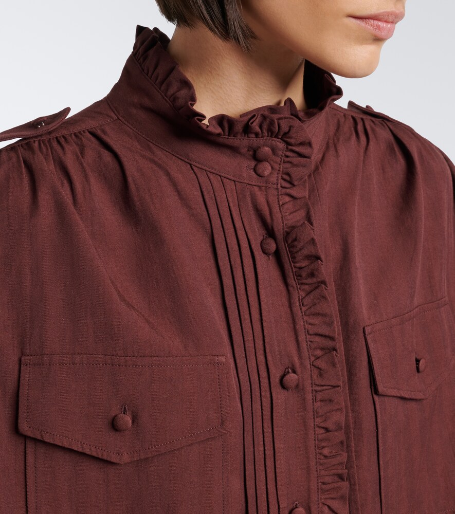 Ruffled Oversized Blouse