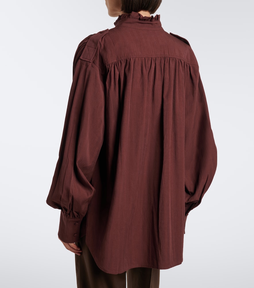 Ruffled Oversized Blouse