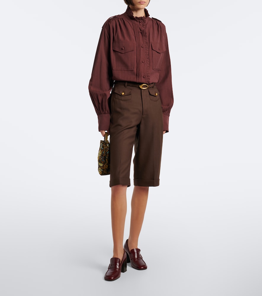 Ruffled Oversized Blouse
