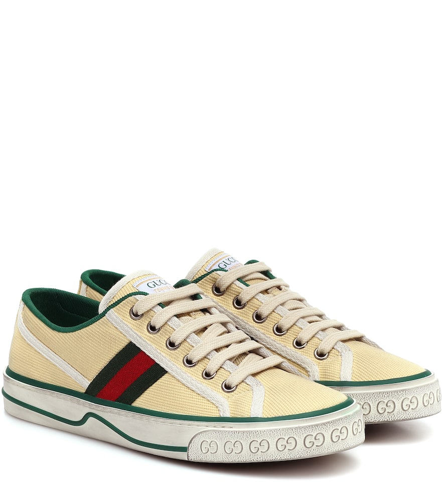 GUCCI TENNIS 1977 CANVAS SNEAKERS,P00433917