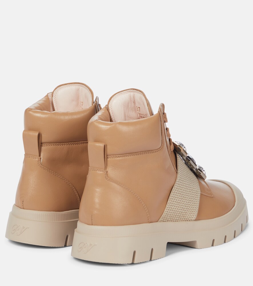  Roger Vivier Roger Vivier Schnürstiefel Viv' Desert Aus Leder 