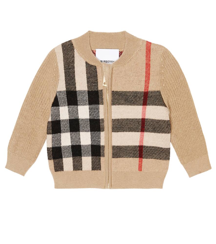 Burberry Kids Baby Vintage Check jacquard cardigan