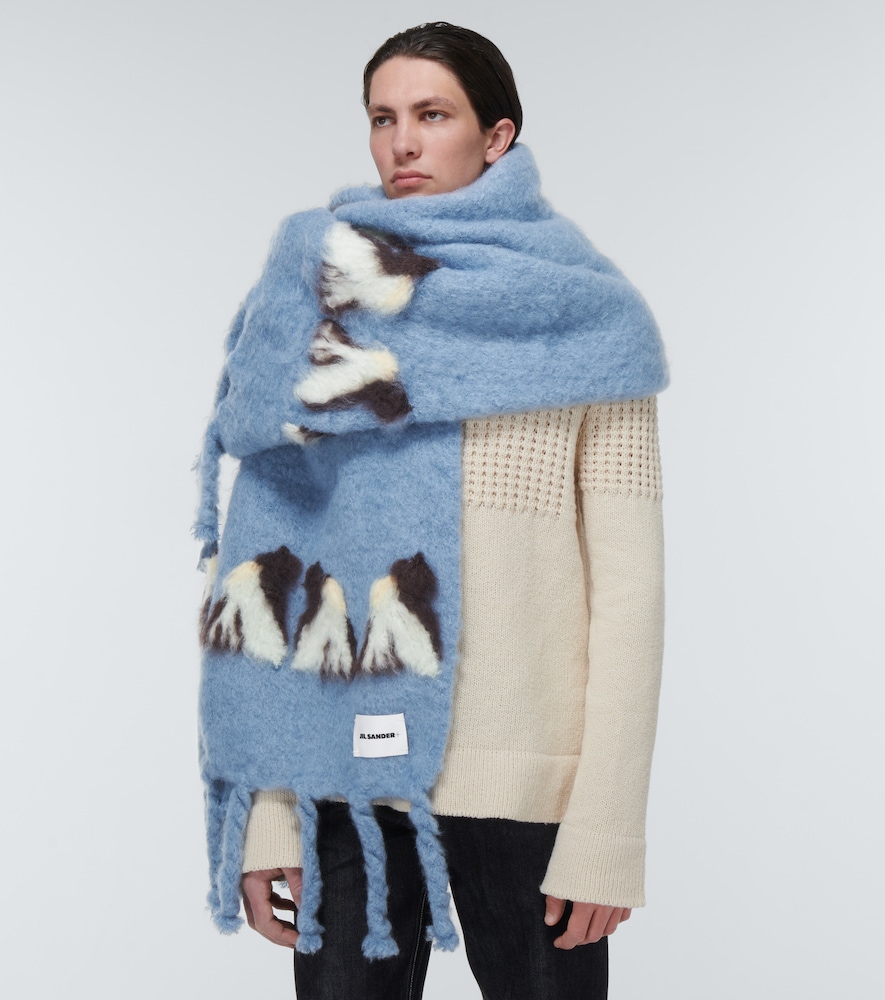  Jil Sander Jil Sander Schal Aus Einem Mohair-wollgemisch 