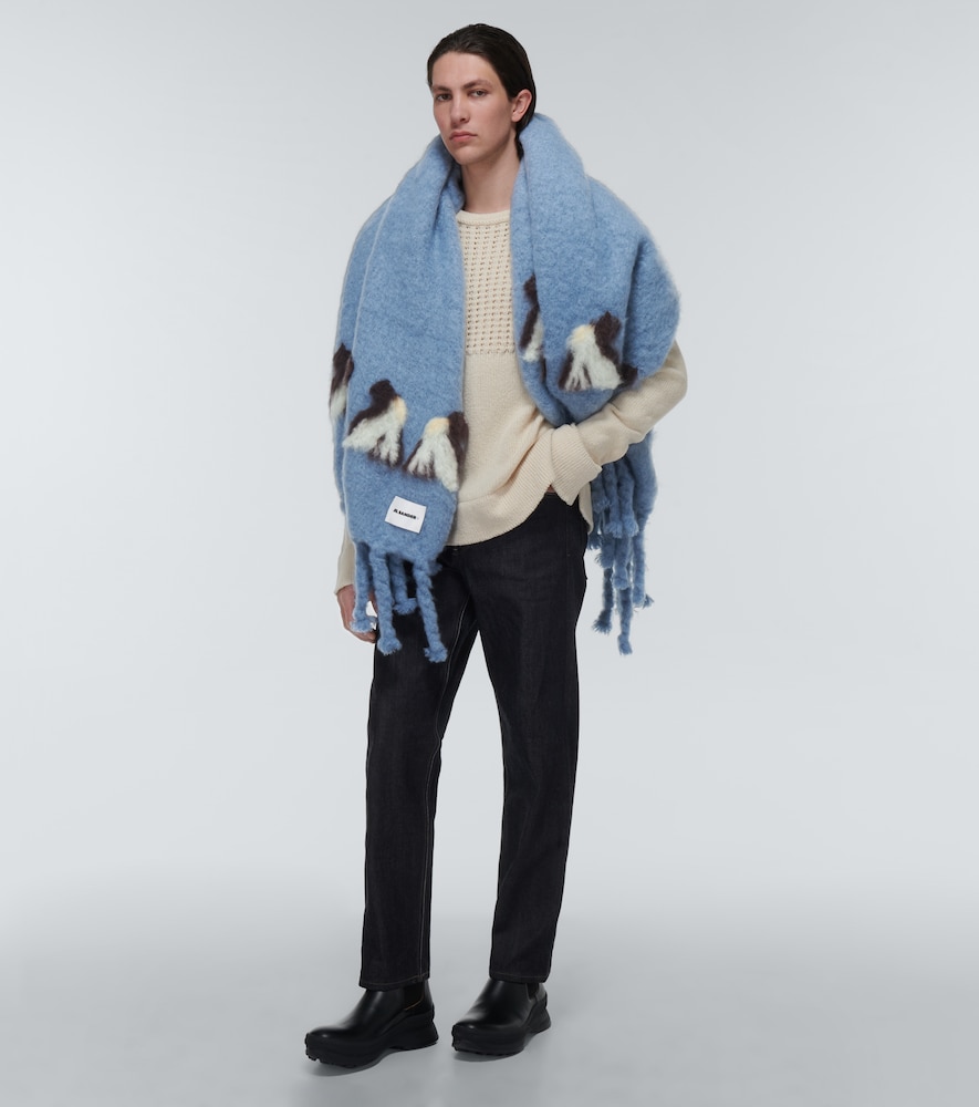  Jil Sander Jil Sander Schal Aus Einem Mohair-wollgemisch 