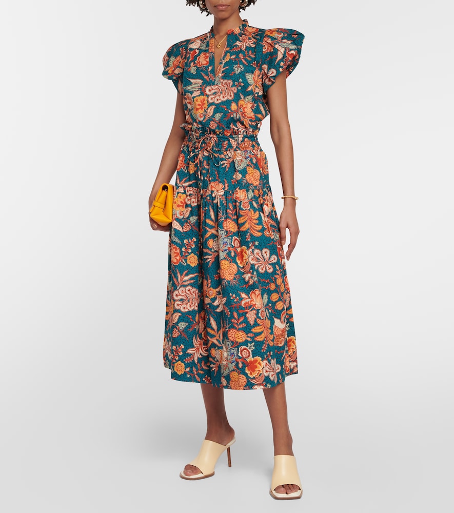  Ulla Johnson Ulla Johnson High-rise-midirock Kyra Aus Baumwolle 