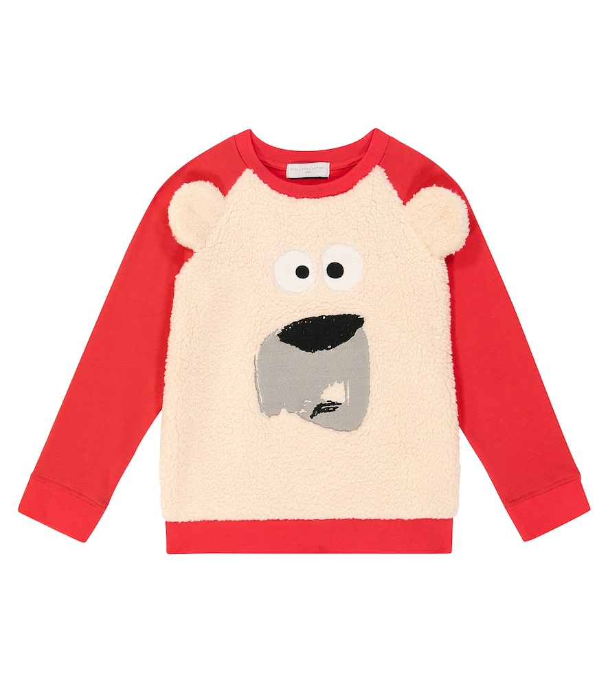 Stella McCartney Kids Embellished cotton jersey sweatshirt