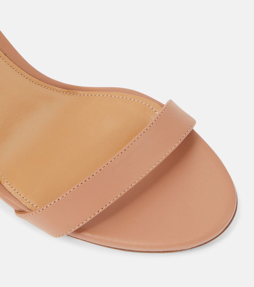 Aquazzura So Nude 85 Leather Slingback Sandals In Nude