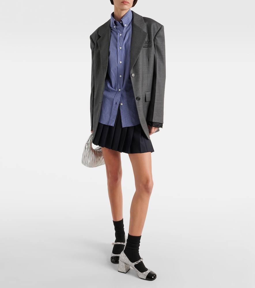  Miu Miu Miu Miu Hemd Aus Baumwollpopeline 