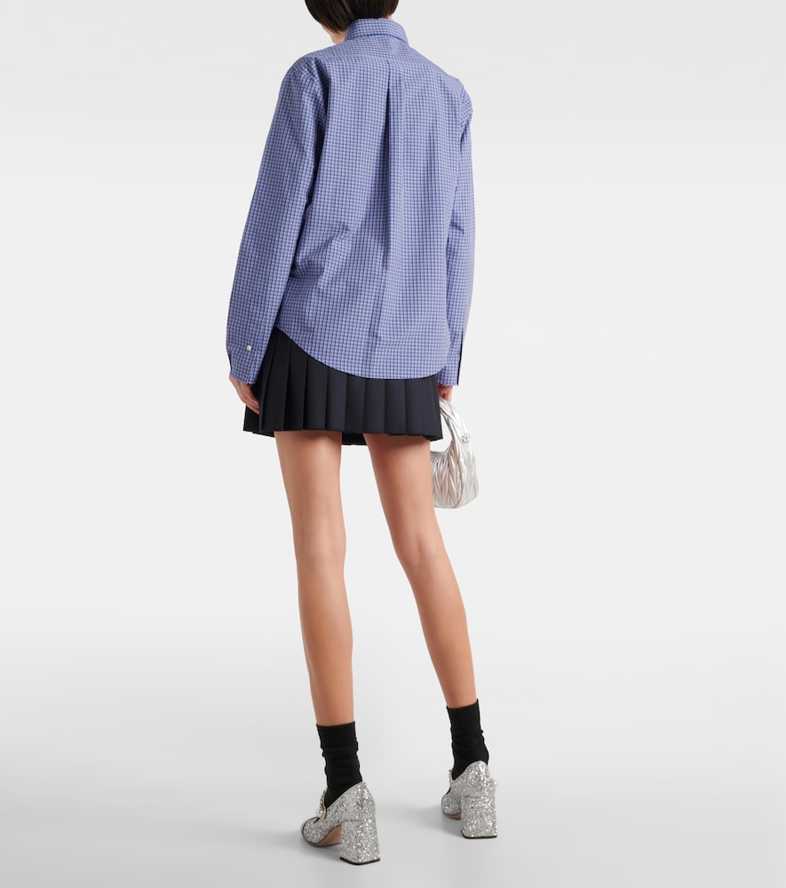  Miu Miu Miu Miu Hemd Aus Baumwollpopeline 