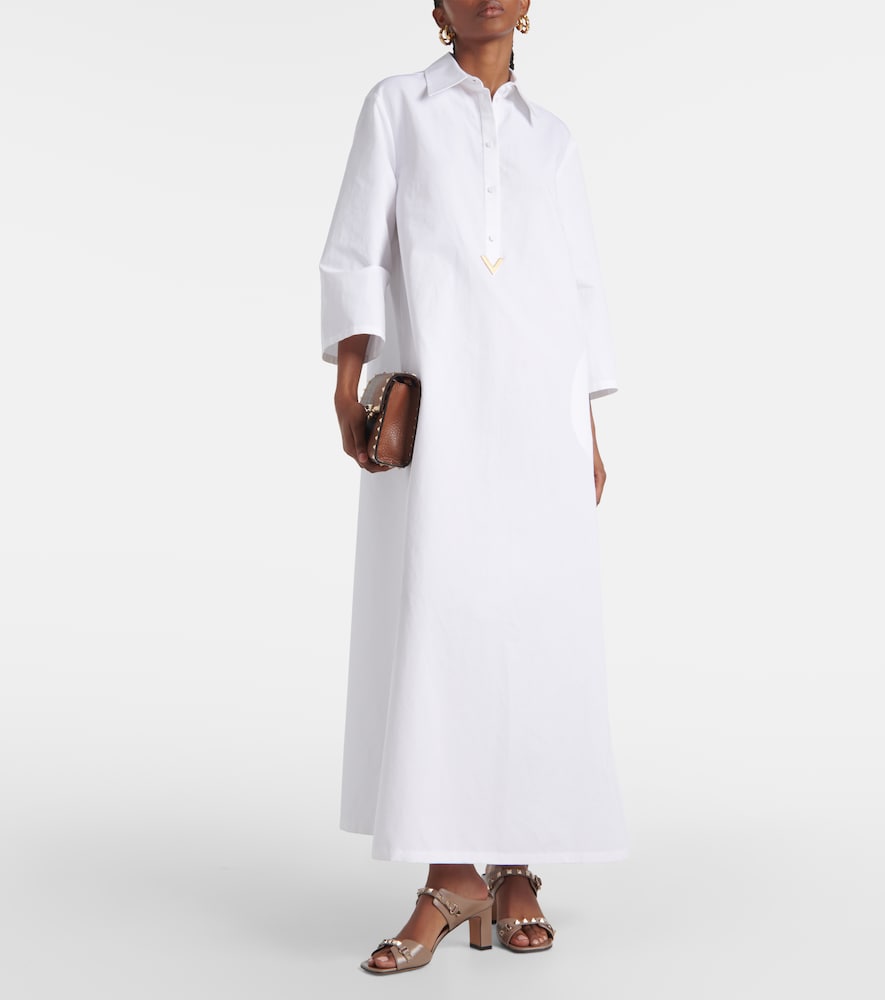  Valentino Valentino Cotton And Linen Kaftan 