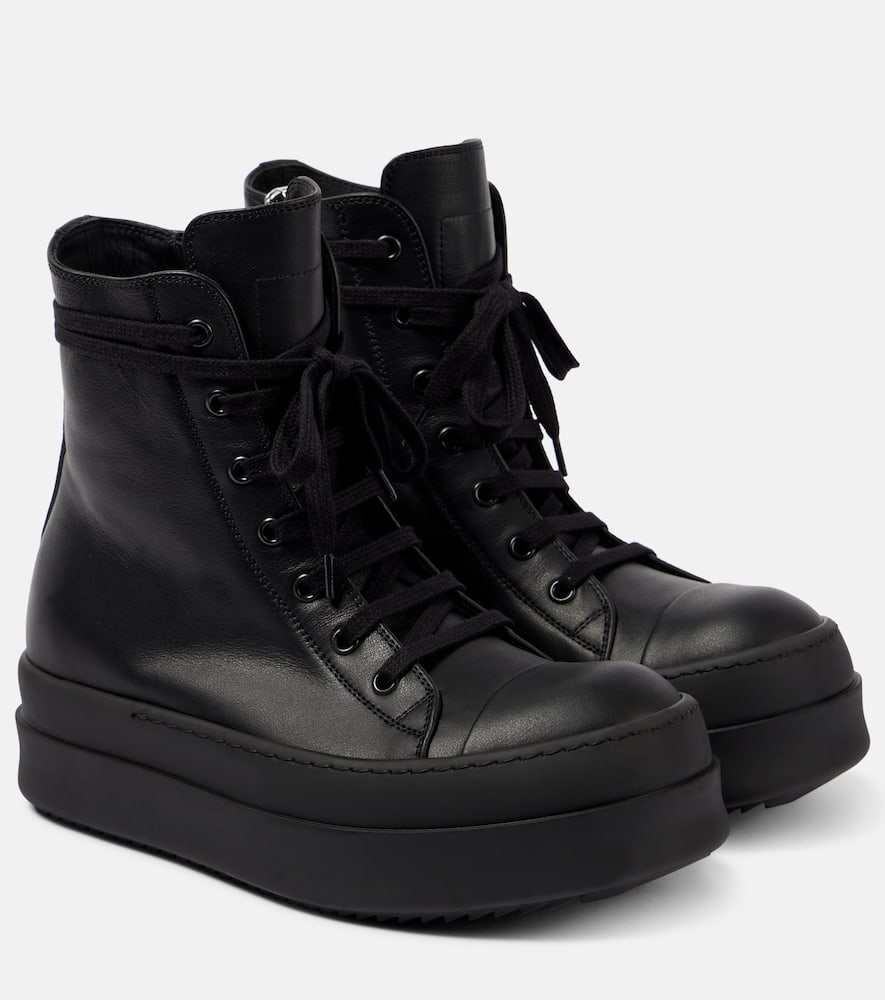 Rick Owens Hollywood Mega Bumper Sneakers In Black