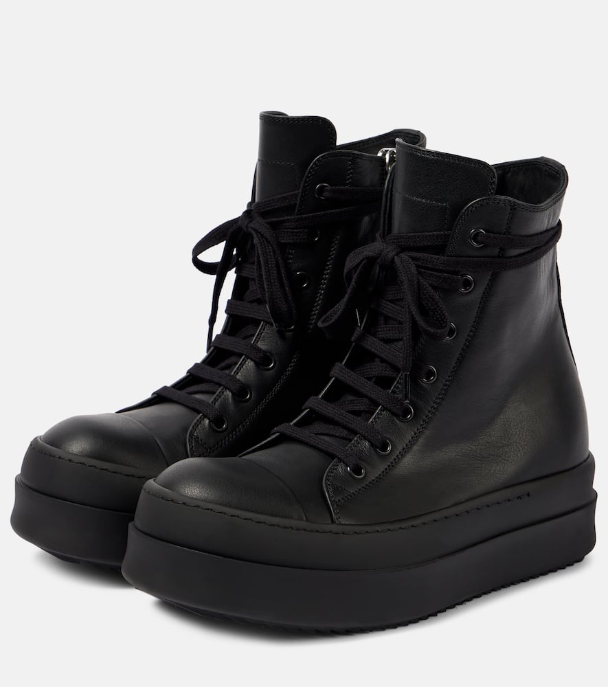 Rick Owens Hollywood Mega Bumper Sneakers In Black