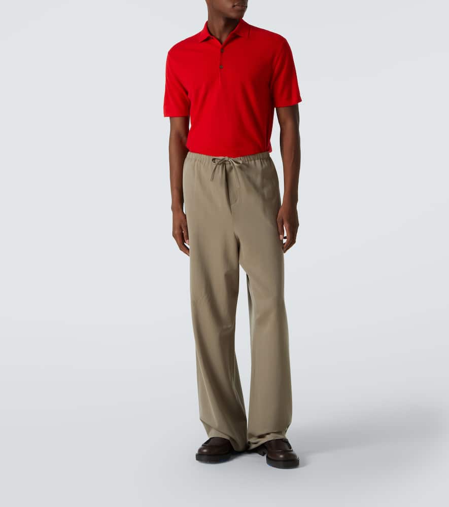 Arch4 Mr Rochester Cashmere Polo Sweater In Postbox Red