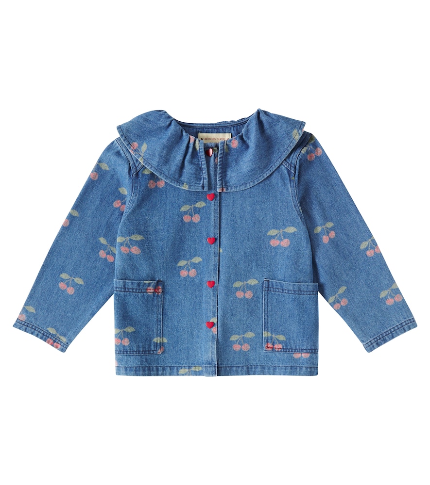KONGES SLOJD KONGES SLØJD MARGOT FRILL PRINTED DENIM SHIRT
