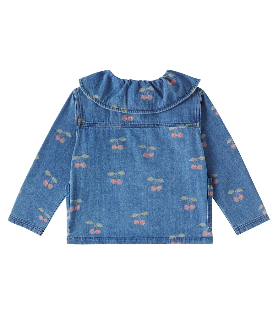 KONGES SLOJD KONGES SLØJD MARGOT FRILL PRINTED DENIM SHIRT