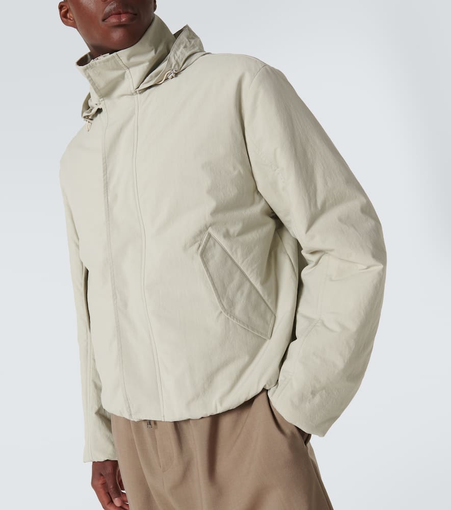 The Row Lucius Cotton Jacket In White