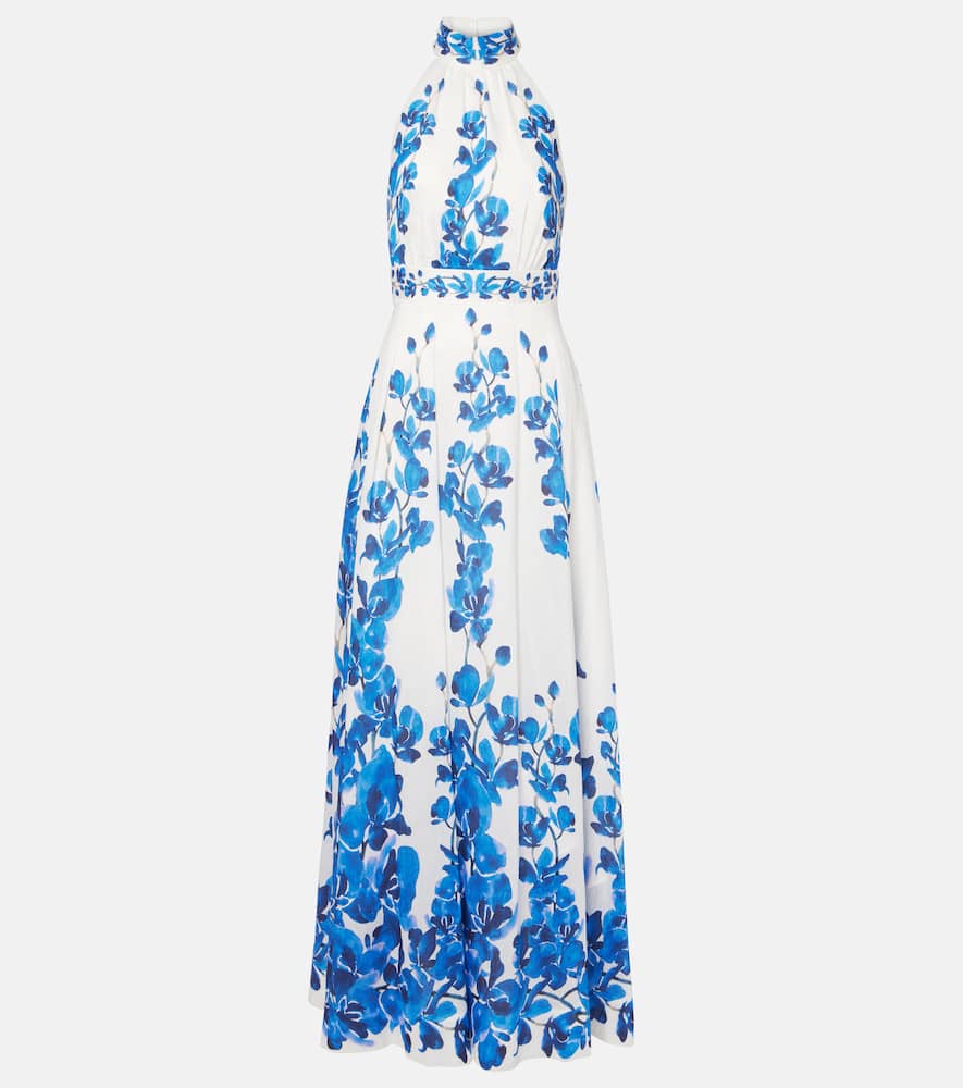 Orchid Blues floral maxi dress
